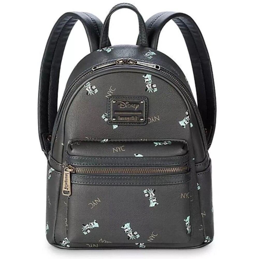 Disney Loungefly Minnie Mouse Statue of Liberty NYC Times Square Backpack Bag